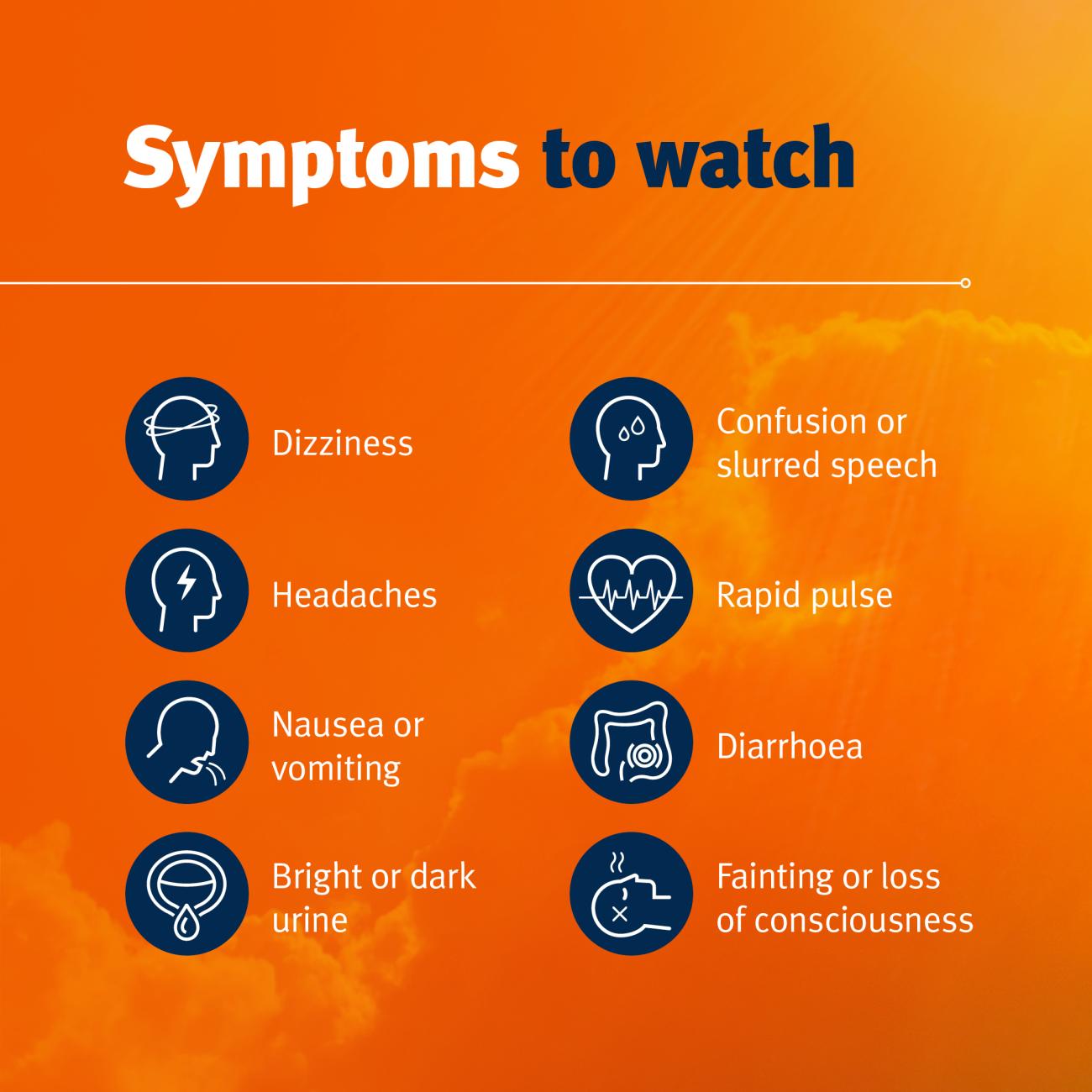 Symptoms to watch