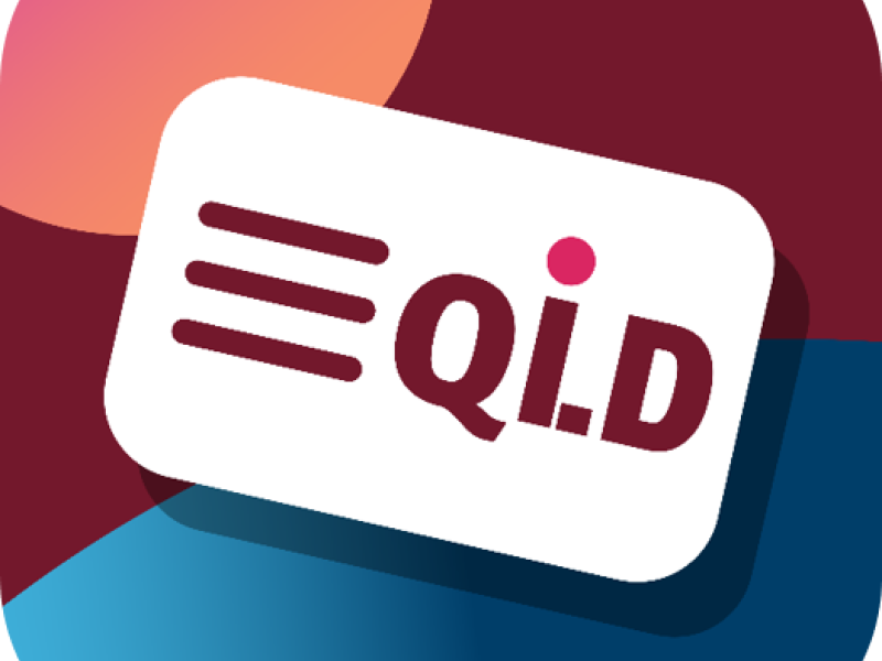 Tile with QLD digital licence logo on it